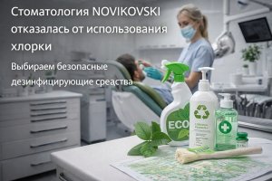 Отказ от хлорсодержащих дезинфицирующих средств в современной стоматологии: опыт клиники NOVIKOVSKI